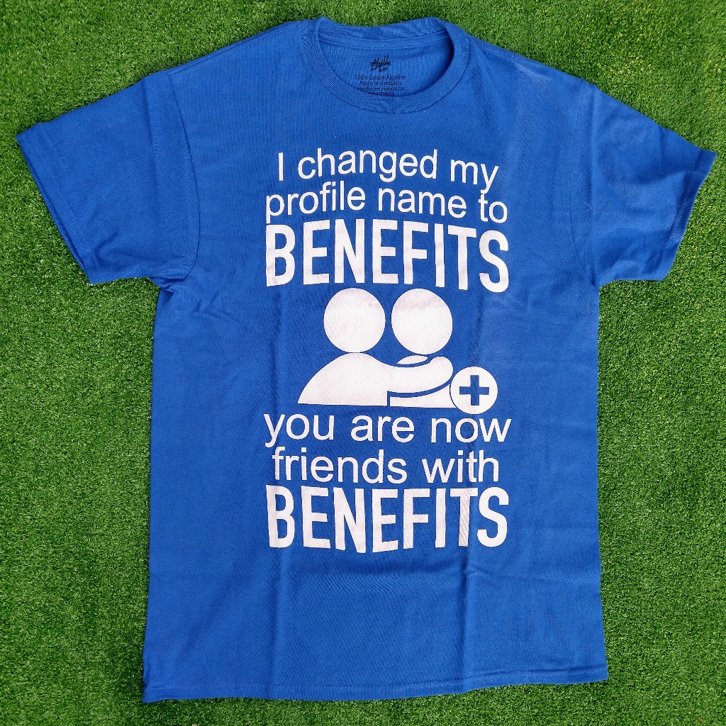 Friends With Benefits Humor Funny Adult Shirt Nwt